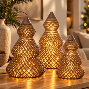 Kerstbomen glow (set van 3) - Afbeelding 1
