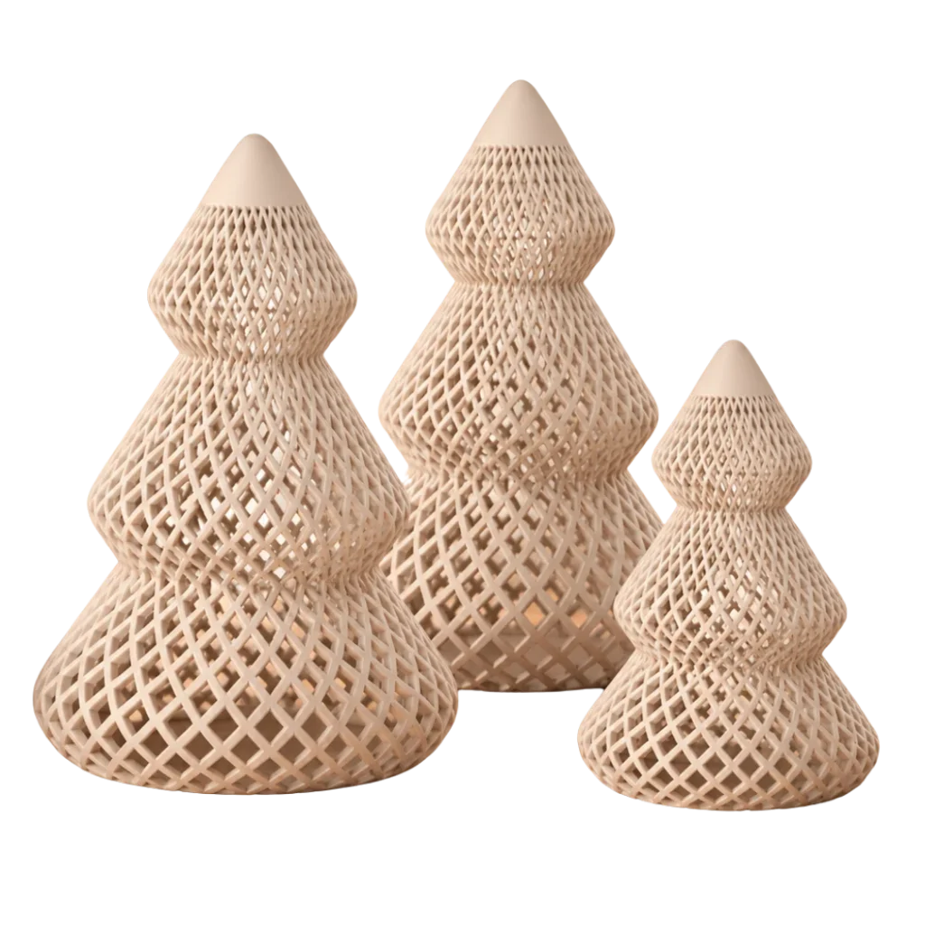 Kerstbomen glow (set van 3)