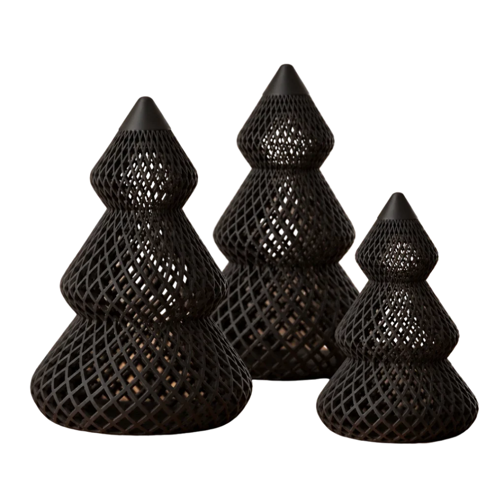 Kerstbomen glow (set van 3)