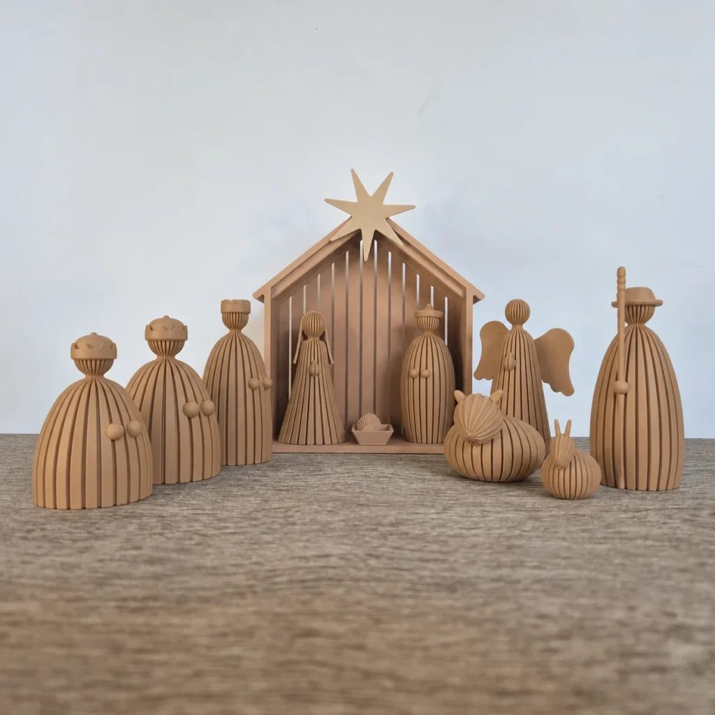 Kerststal | minimalistische kerstdecoratie