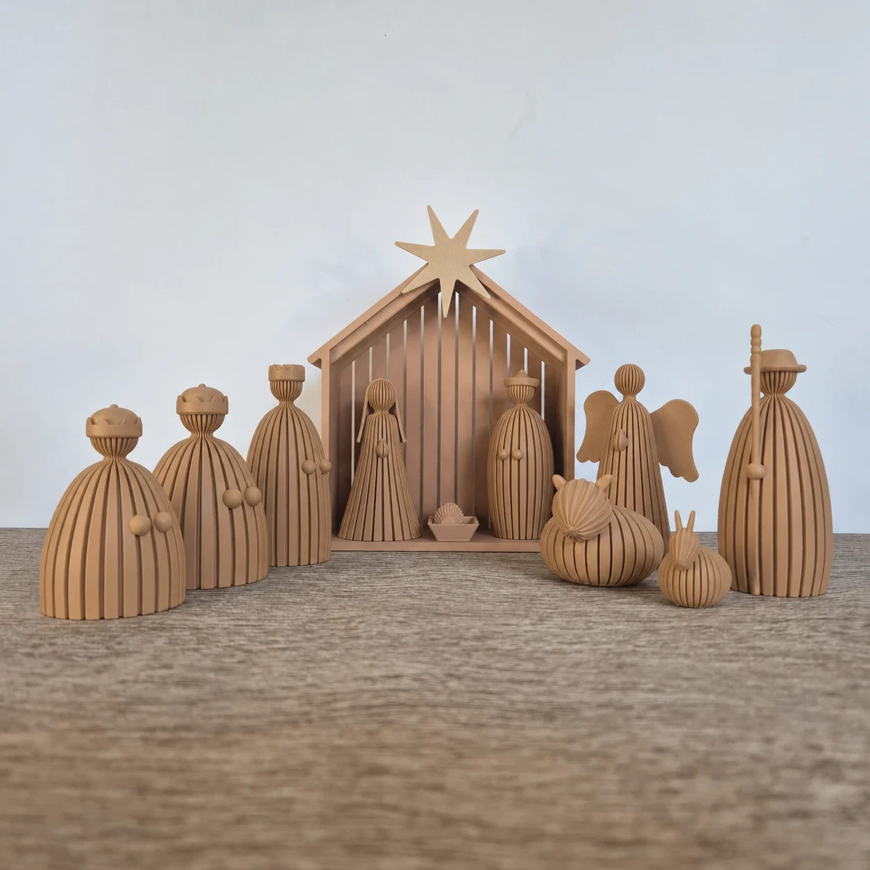 Kerststal | minimalistische kerstdecoratie - Afbeelding 2