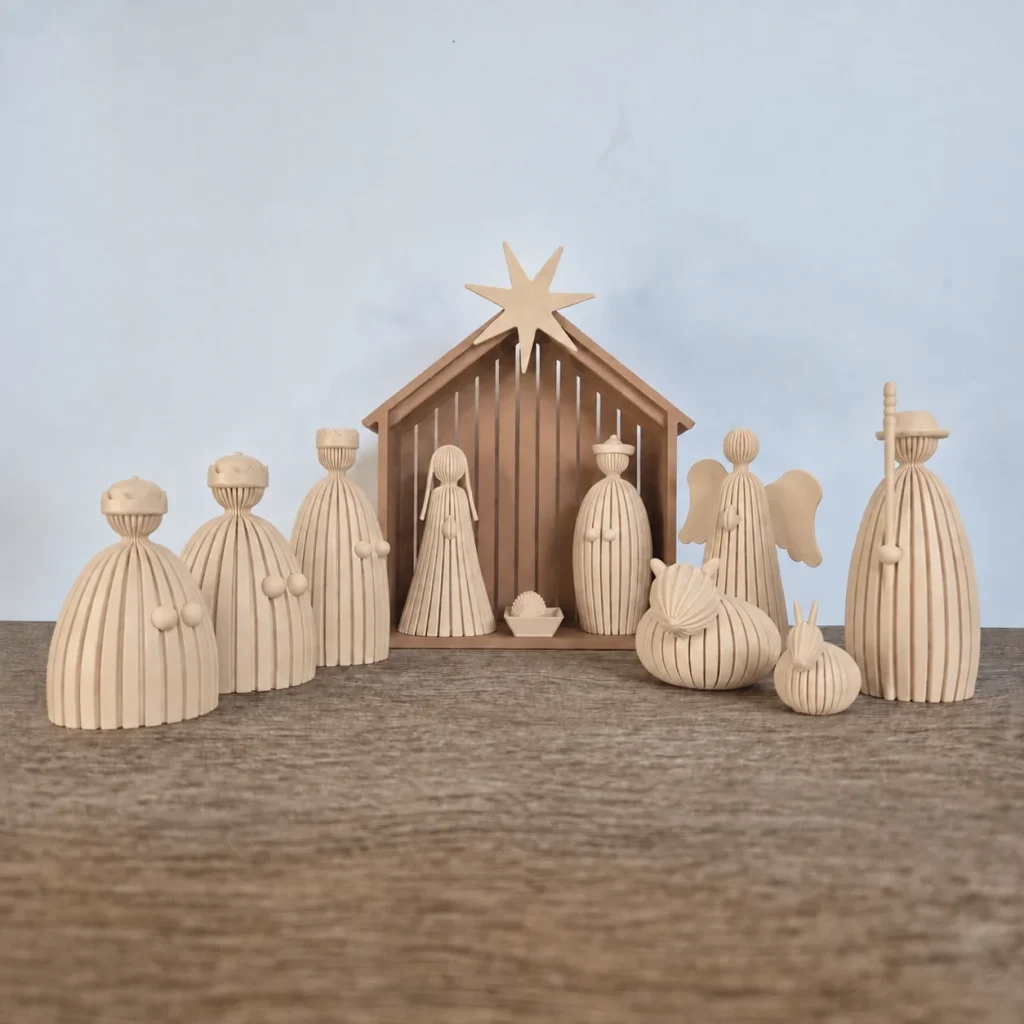 Kerststal | minimalistische kerstdecoratie