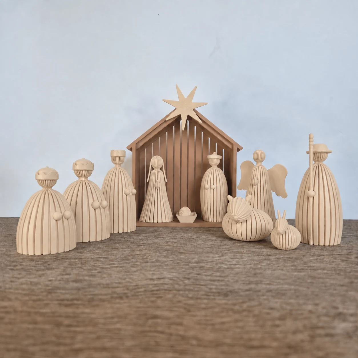 Kerststal | minimalistische kerstdecoratie - Afbeelding 3