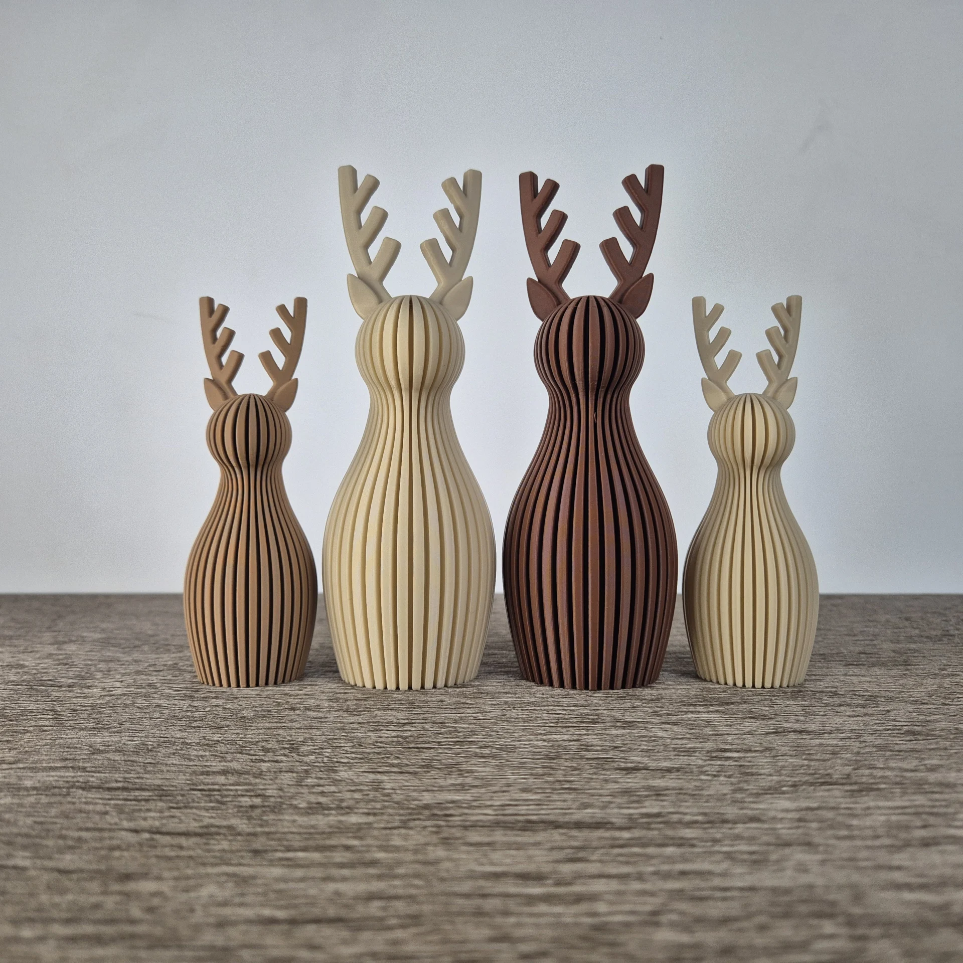 Rendieren (set van 4)  - mix en match je kleuren - bruintinten - Afbeelding 4
