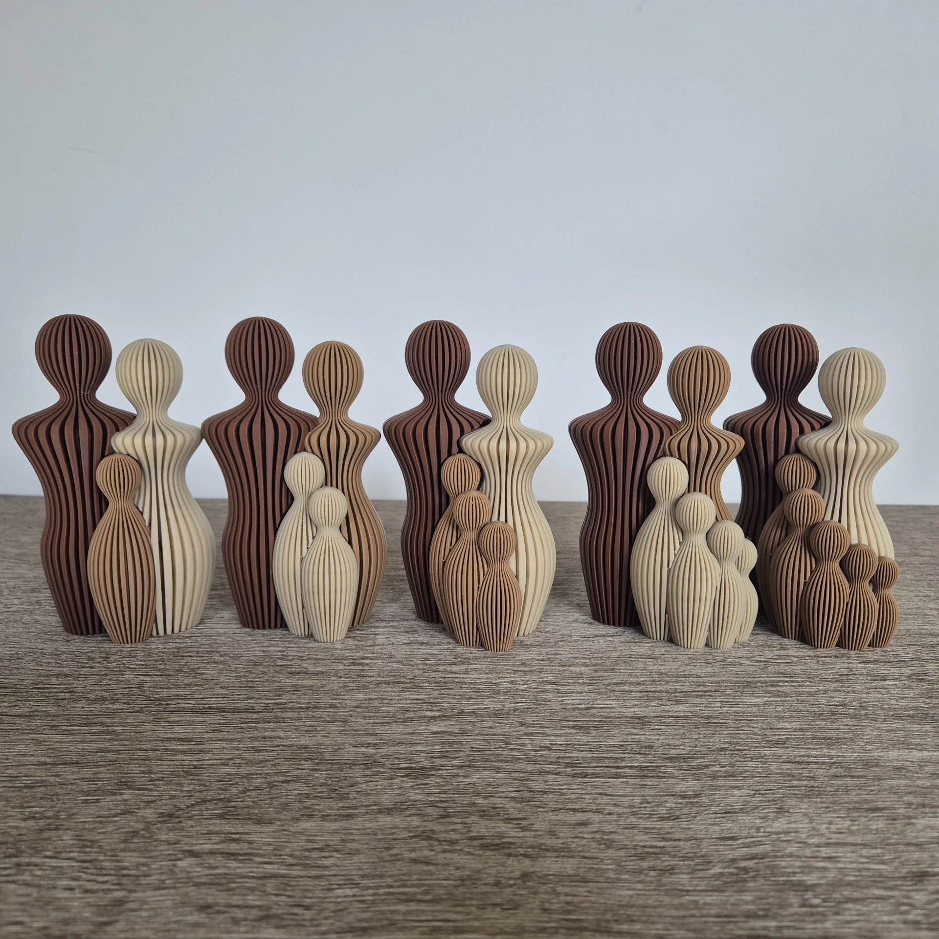 Familie beeld met 1 tot 5 kinderen