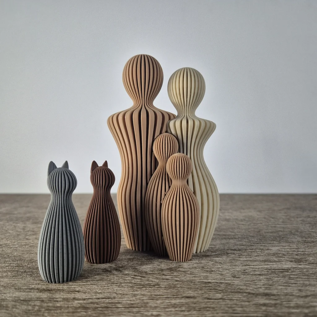 Familie beeld kat uitbreiding
