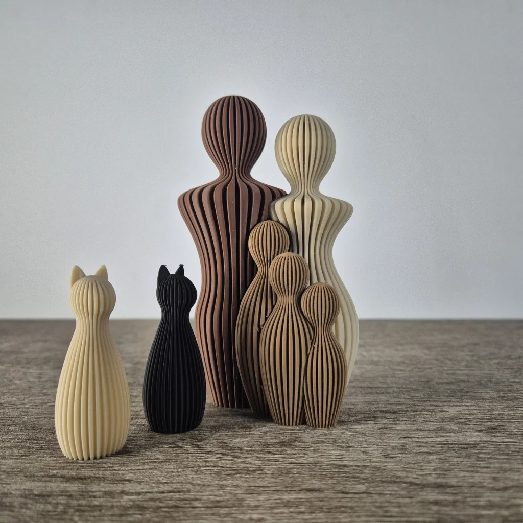 Familie beeld kat uitbreiding