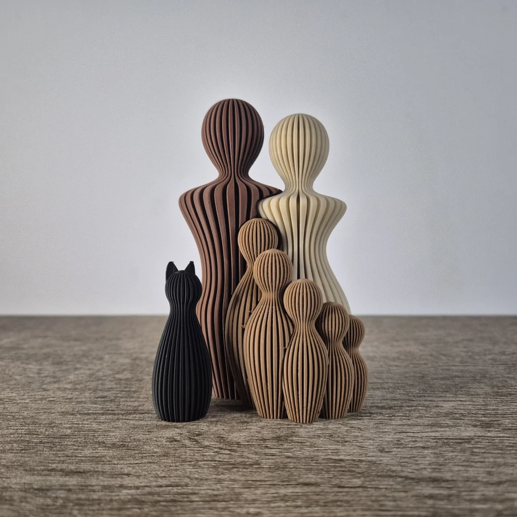 Familie beeld kat uitbreiding