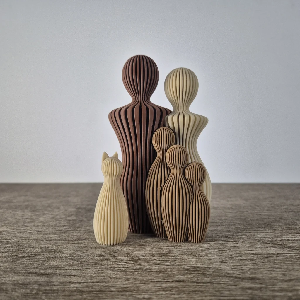 Familie beeld kat uitbreiding