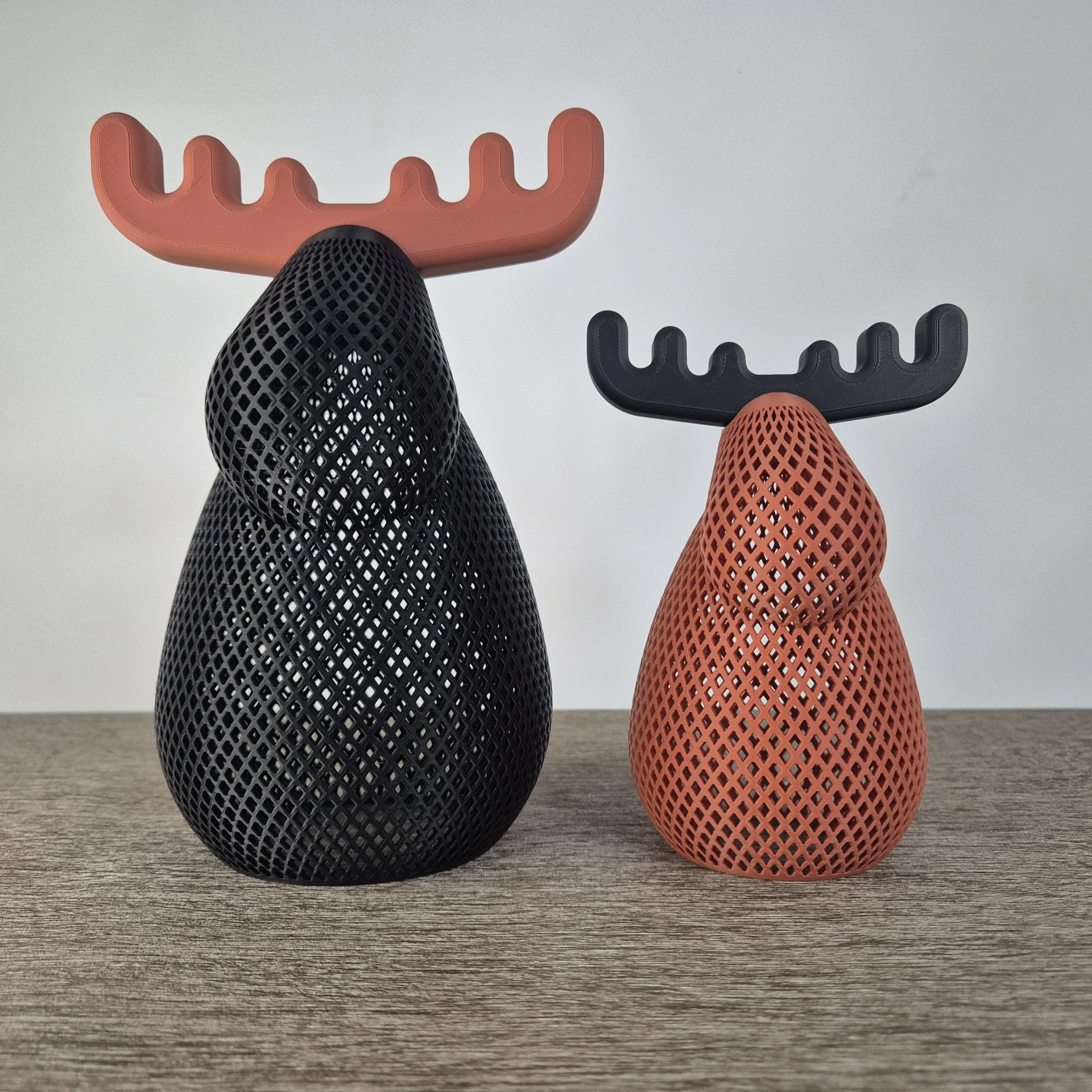 Elanden (set van 2) - mix en match je kleuren - zwart en terracotta - Afbeelding 1