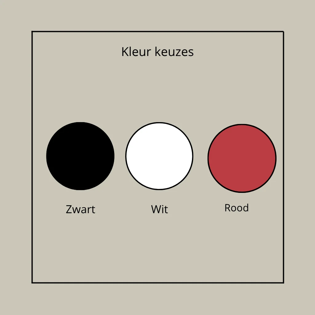 Kersthangers | set van 3 | zwart, rood, wit