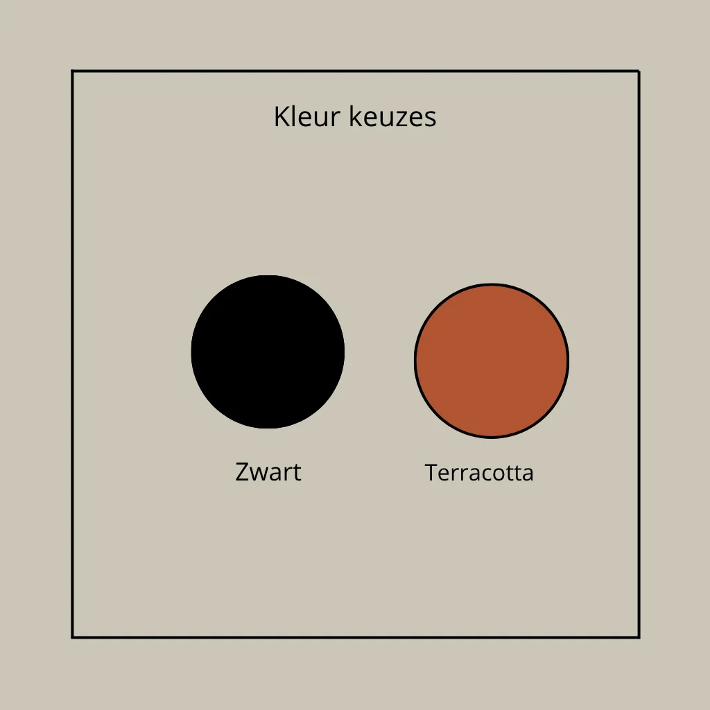Elanden (set van 2) - mix en match je kleuren - zwart en terracotta