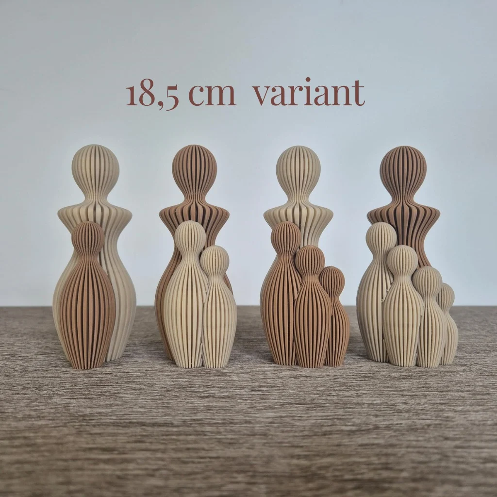 Moeder beeld met 1 tot 5 kinderen 18cm