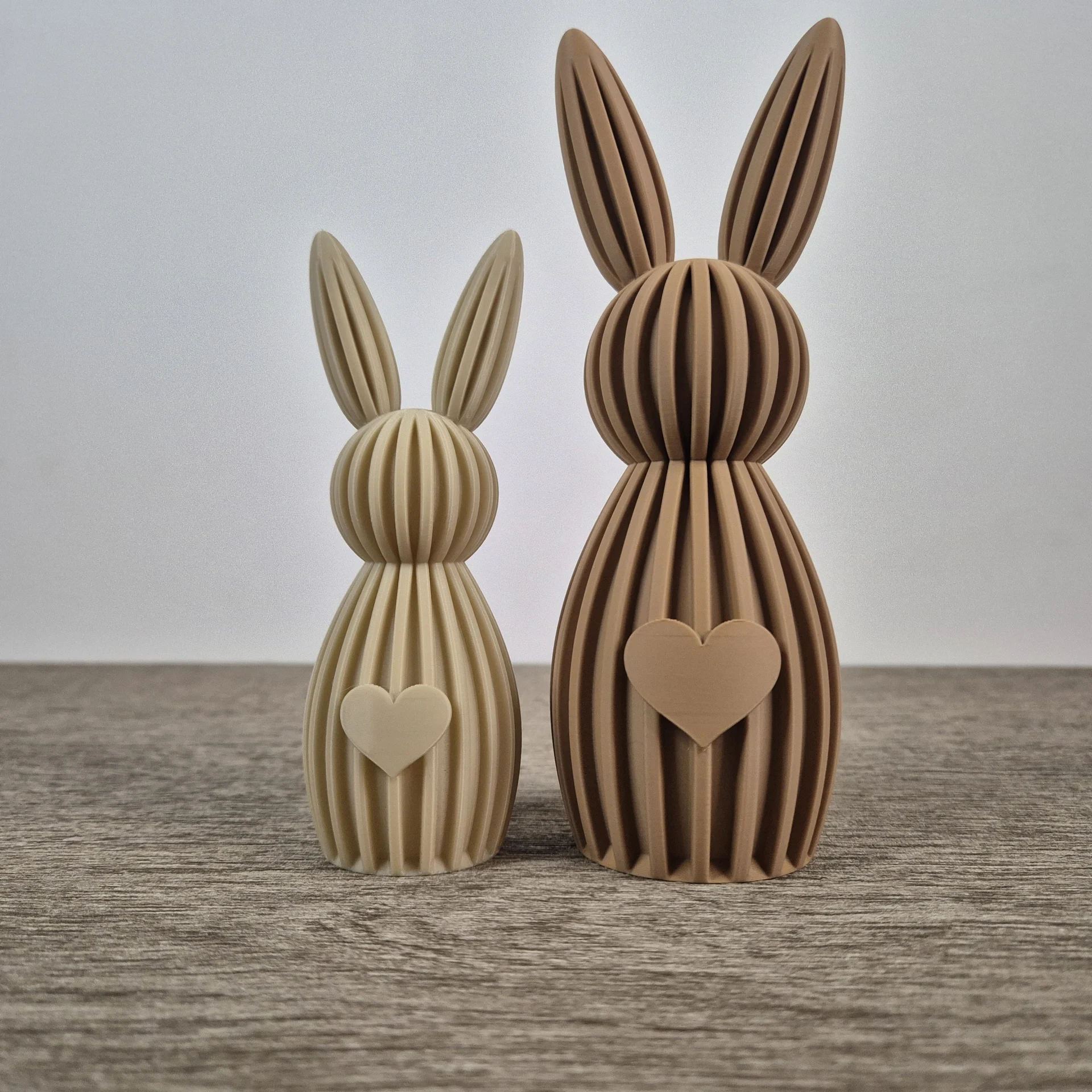 Paashaas ribbel oren (set van 2) - mix en match je kleuren