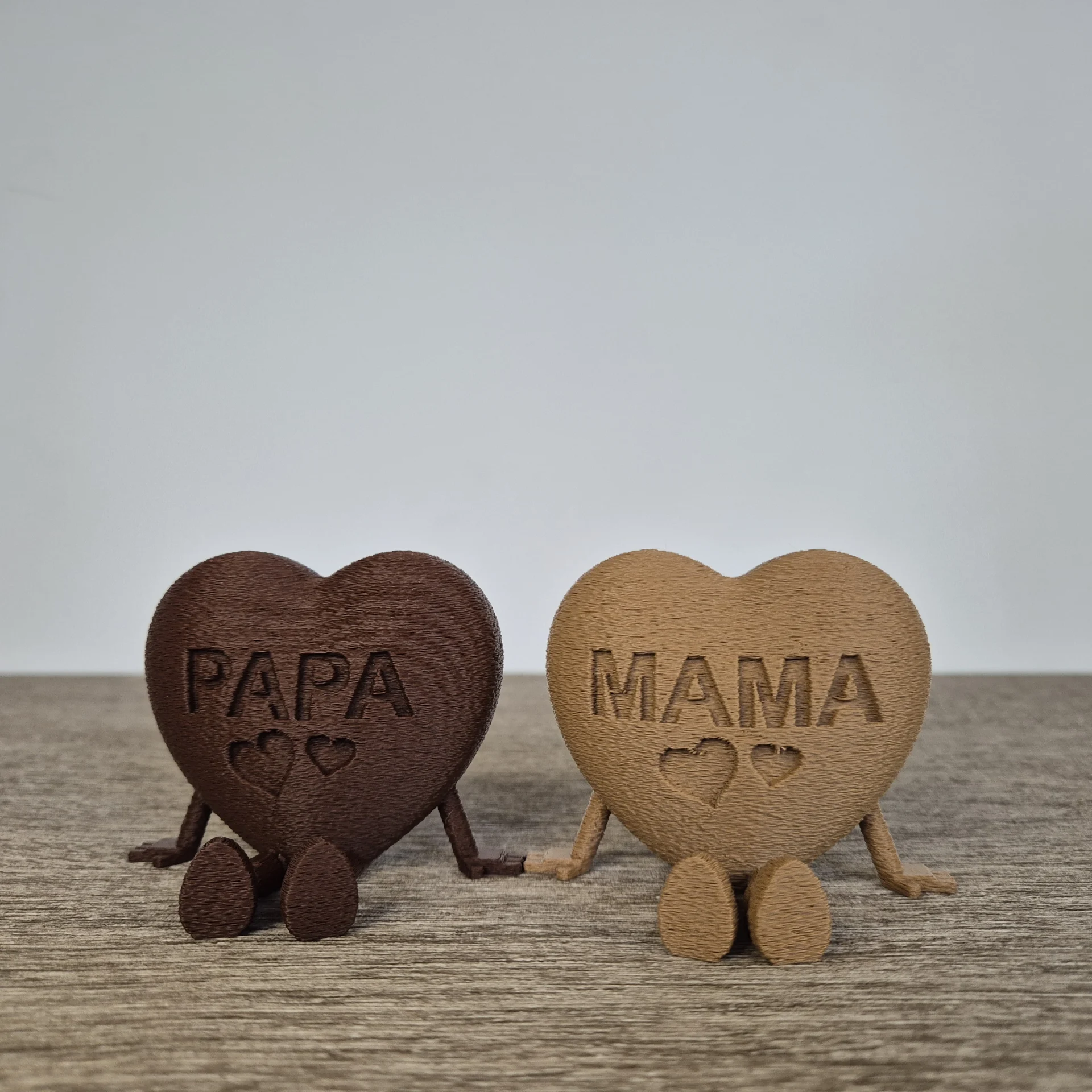 Papa en mama hart | mix en match je kleuren