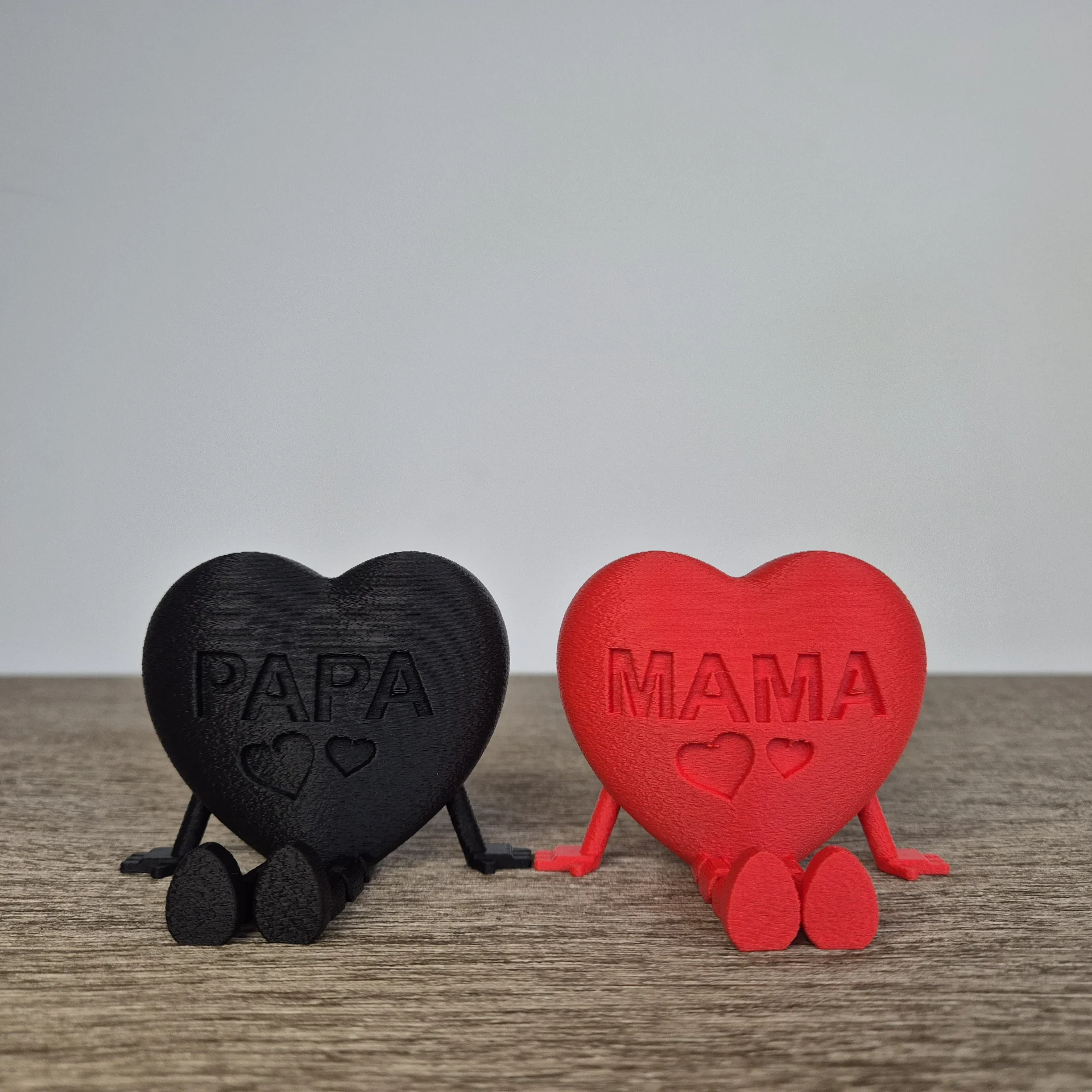 Papa en mama hart | mix en match je kleuren