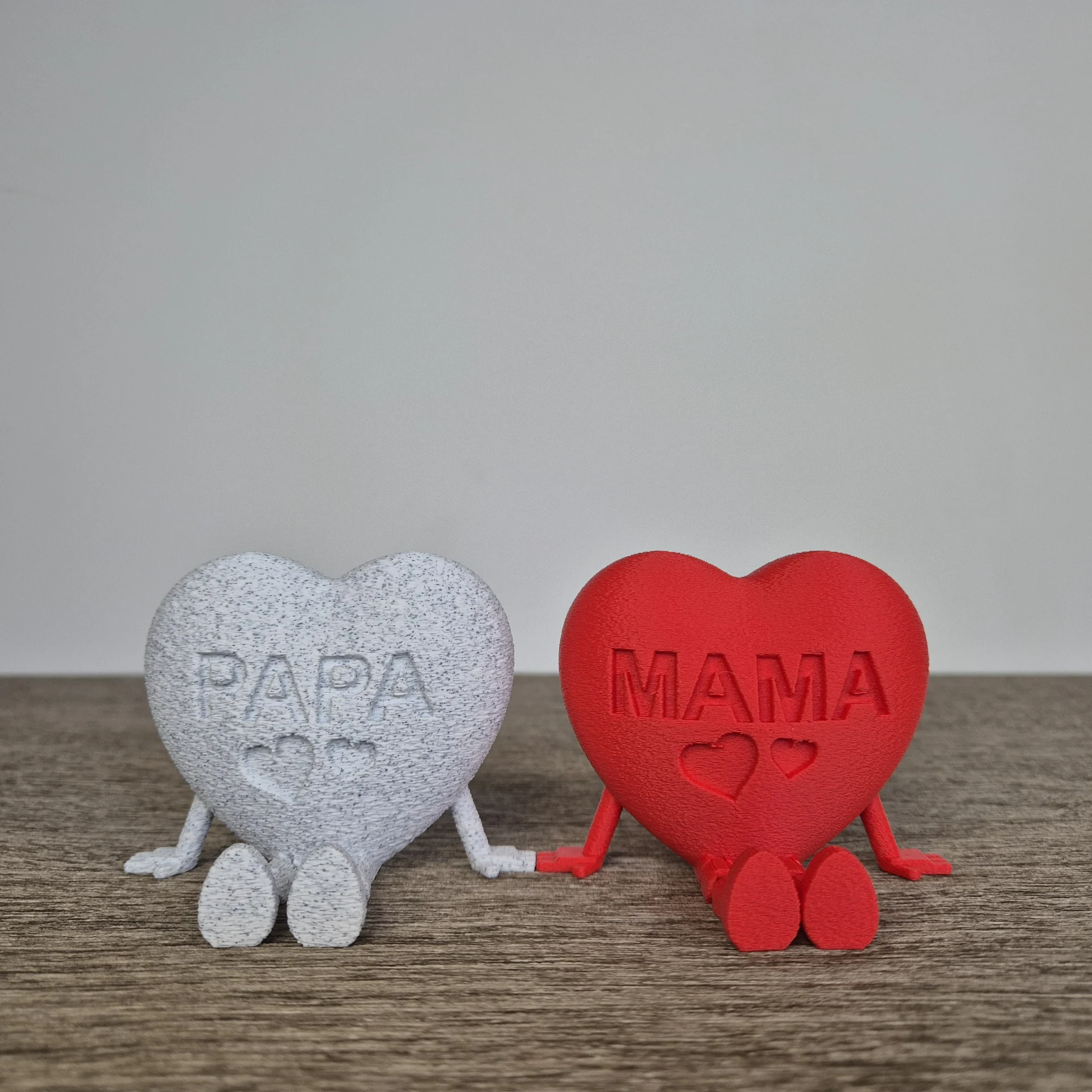 Papa en mama hart | mix en match je kleuren