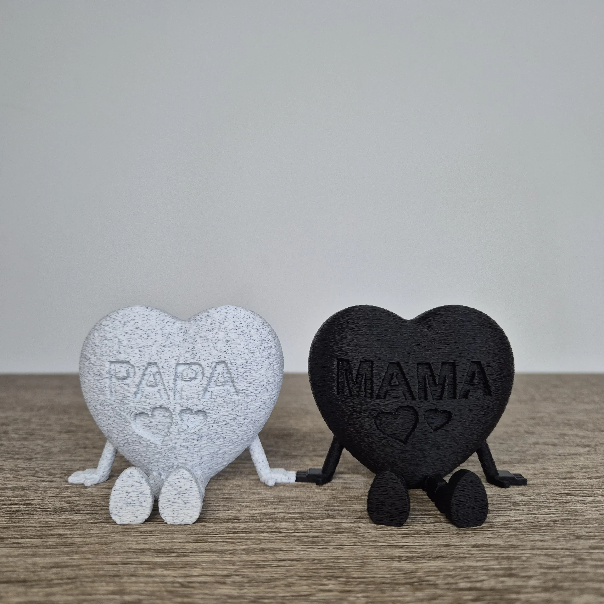 Papa en mama hart | mix en match je kleuren