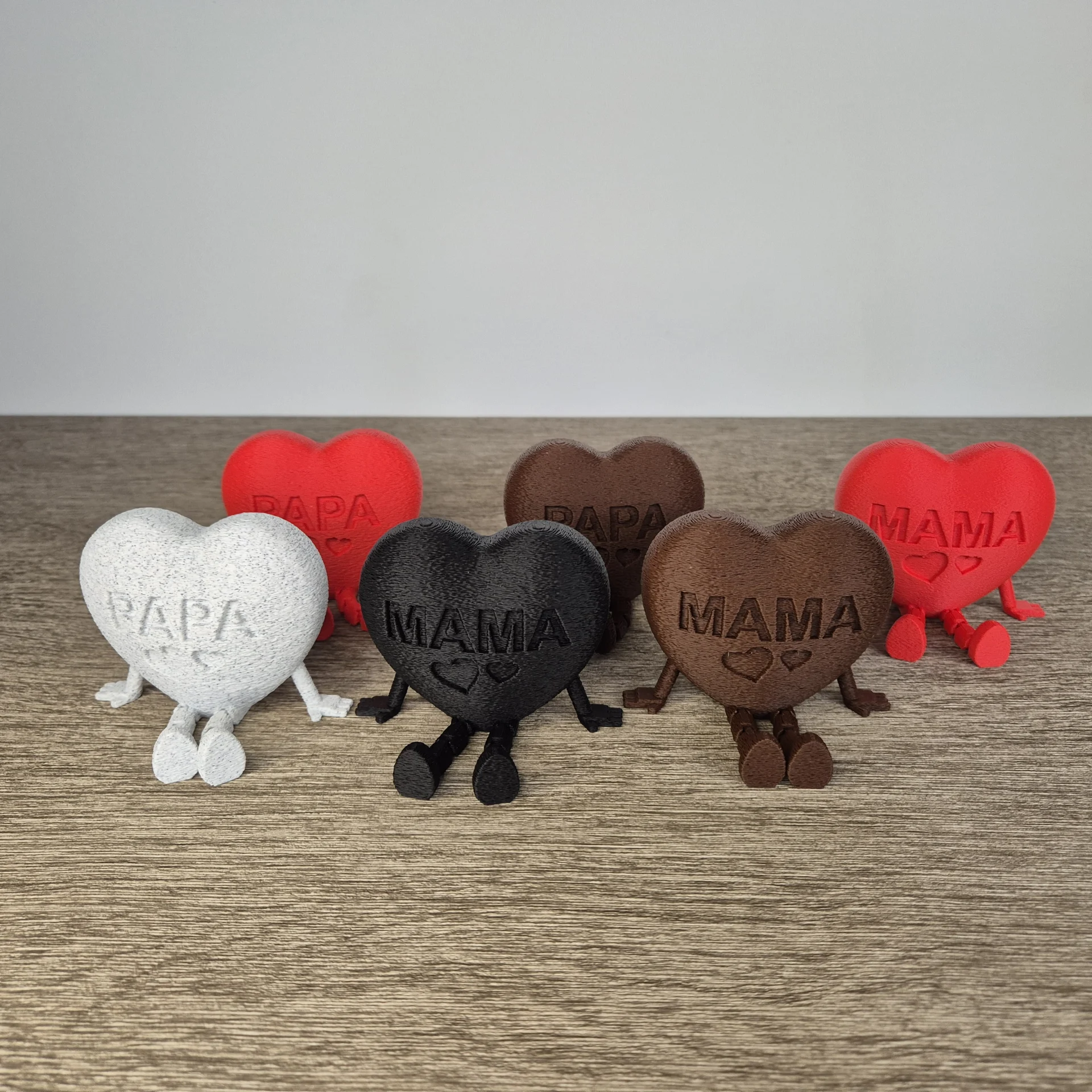 Papa en mama hart | mix en match je kleuren