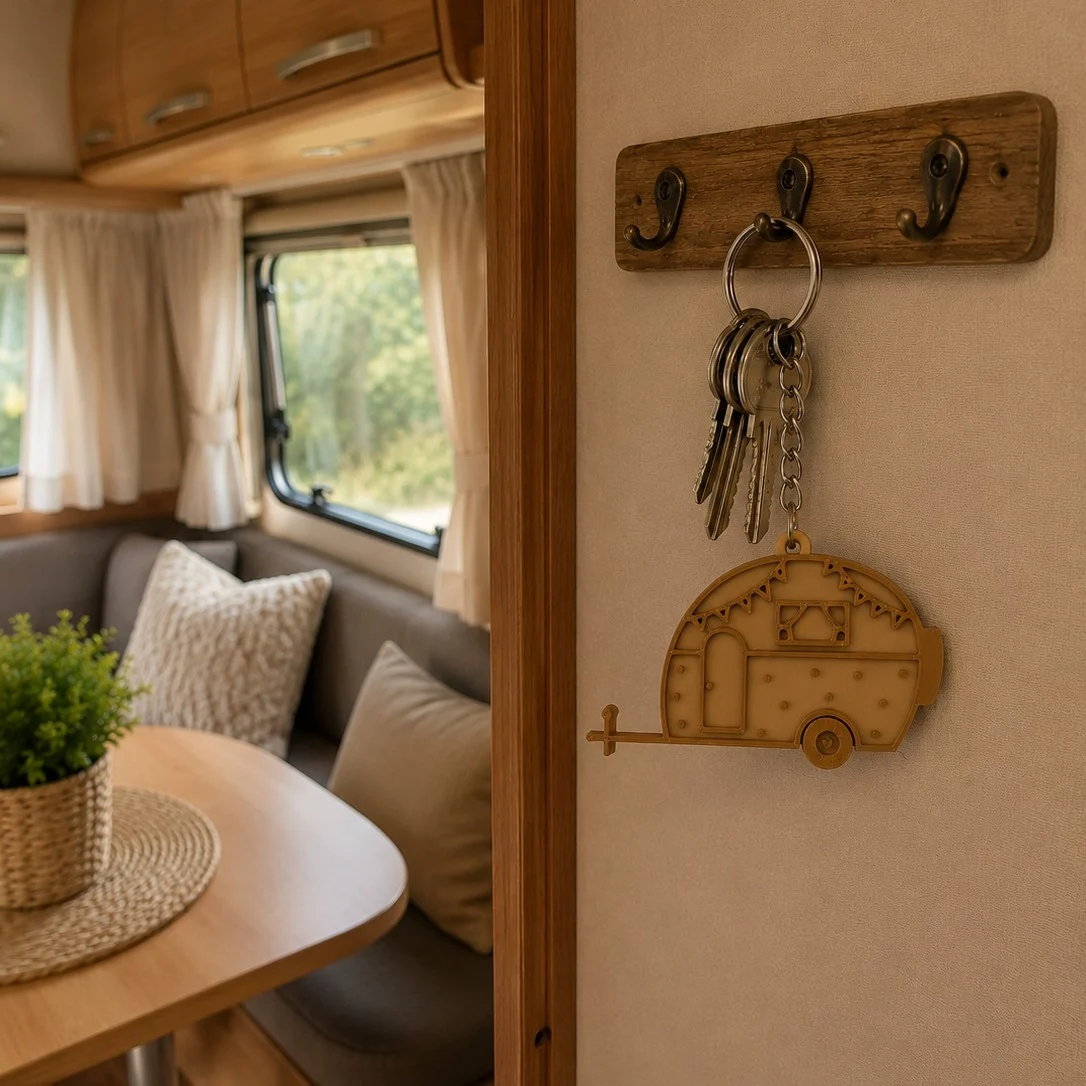Sleutelhanger caravan