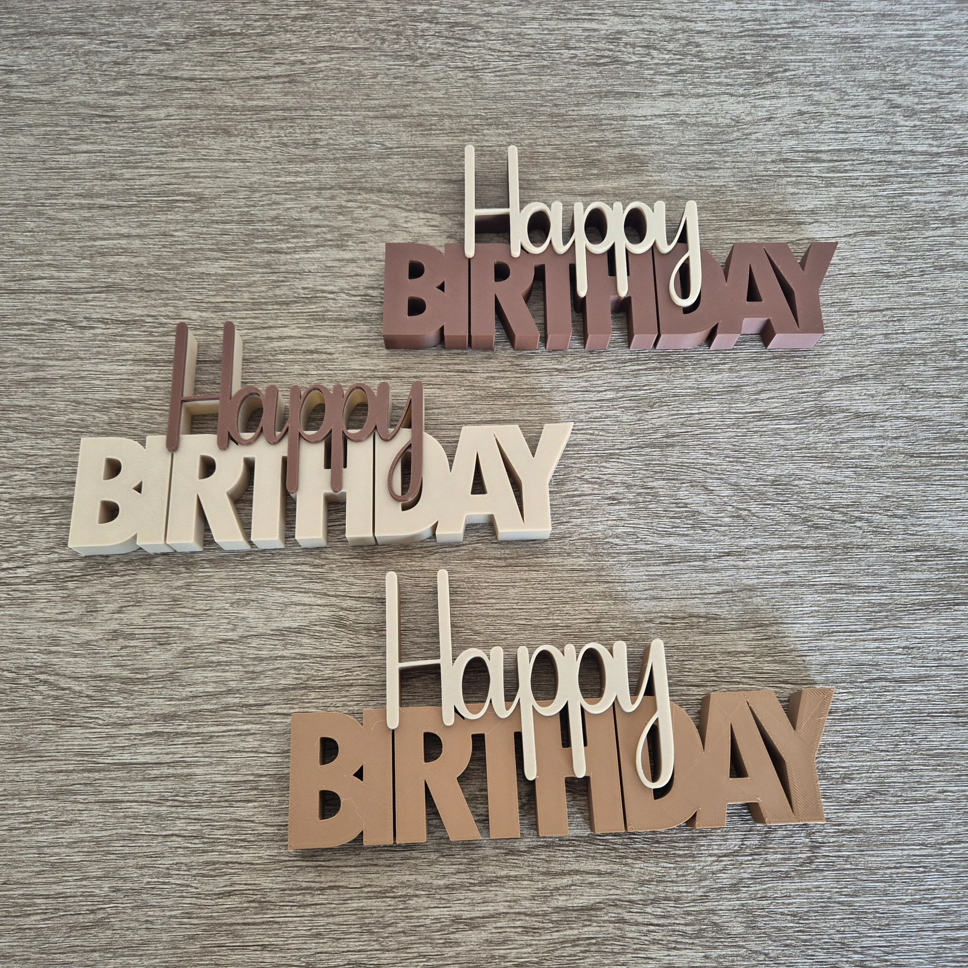 Happy birthday - wordpop 20cm