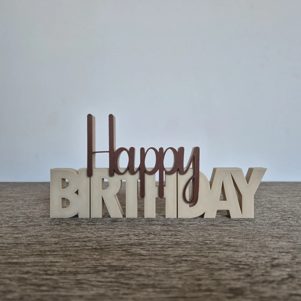 Happy birthday - wordpop 20cm